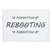 「再起動」 枕カバー (正面)