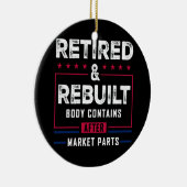 再退職した構築体お尻膝関節置換術 セラミックオーナメント (右)