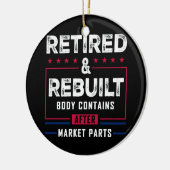 再退職した構築体お尻膝関節置換術 セラミックオーナメント (左)