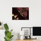 再遊びフラクタル素晴らしアート ポスター (ホームオフィス)