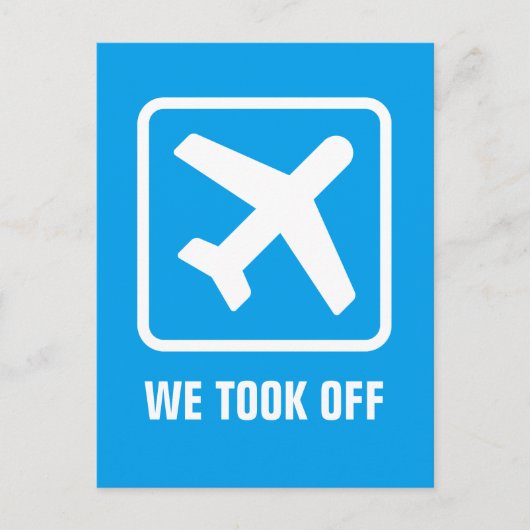 再配置おもしろいまたは新しいアドレスの移動はがき 案内ポストカード (正面)