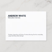 再配置引越し業者 名刺 (裏面)