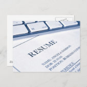 再開またはcvジョブ・アプリケーション ポストカード (正面/裏面)