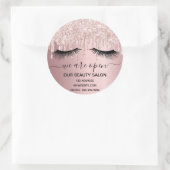 再開美しいサロンバラ金ゴールドグリッター点滅 ラウンドシール (バッグ)