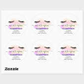 再開美しいサロンライトホワイトラッシュパステル ラウンドシール (シート)