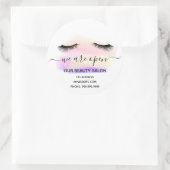 再開美しいサロンライトホワイトラッシュパステル ラウンドシール (バッグ)