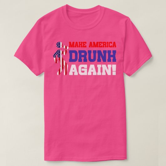 再飲びおもしろい7月4日 Tシャツ (デザイン正面)