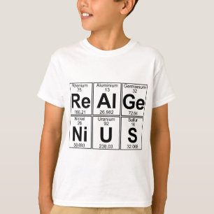 再Al GE NI U S (実質の天才) -十分に Tシャツ
