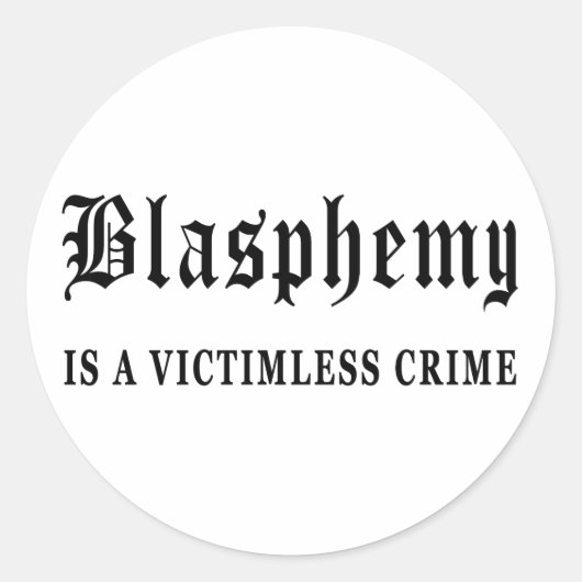 冒とく ラウンドシール (正面)