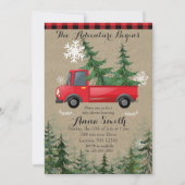 冒素朴険が始まるベビーシャワー招待状 招待状 (正面)