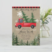 冒素朴険が始まるベビーシャワー招待状 招待状 (スタンド正面)