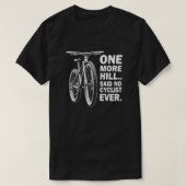 冒険おもしろい愛好家のためのサイクリング引用文 Tシャツ (デザイン正面)