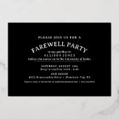 冒険から卒業まであいさつパーティー 箔招待状 (裏面)