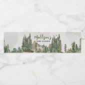 冒険から山の赤ちゃんシャワーを始める ペットボトルラベル (シングルラベル)