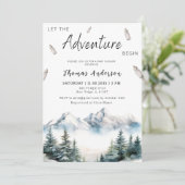 冒険から山の赤ちゃんシャワーを始める 招待状 (スタンド正面)