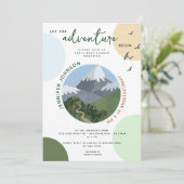 冒険から山の赤ちゃんシャワーを始める 招待状 (スタンド正面)