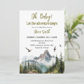 冒険から山の赤ちゃんシャワーを始める 招待状 (スタンド正面)