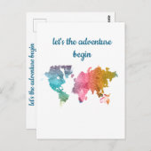 冒険から幾何学世界カラフルを始めよう ポストカード (正面/裏面)