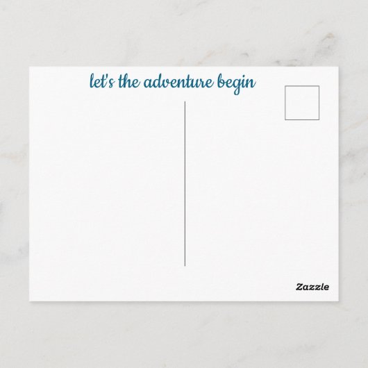 冒険から幾何学世界カラフルを始めよう ポストカード (裏面)