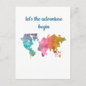 冒険から幾何学世界カラフルを始めよう ポストカード (正面)