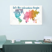 冒険から幾何学世界マップを開始しよう 横断幕 (トレードショー)