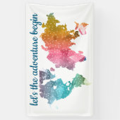 冒険から幾何学世界マップを開始しよう 横断幕 (縦)