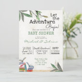 冒険から本をリクエスト赤ちゃんシャワー 招待状 (スタンド正面)