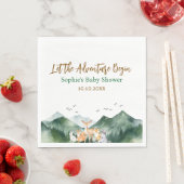 冒険から森の赤ちゃんシャワーを始める スタンダードランチョンナプキン (インサイチュ)