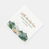 冒険から森の赤ちゃんシャワーを始める スタンダードランチョンナプキン (角)