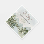 冒険から森の赤ちゃんシャワーを始める スタンダードランチョンナプキン (角)