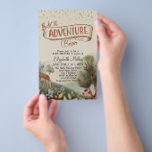 冒険から森の赤ちゃんシャワーを始める チラシ (ハンドル)