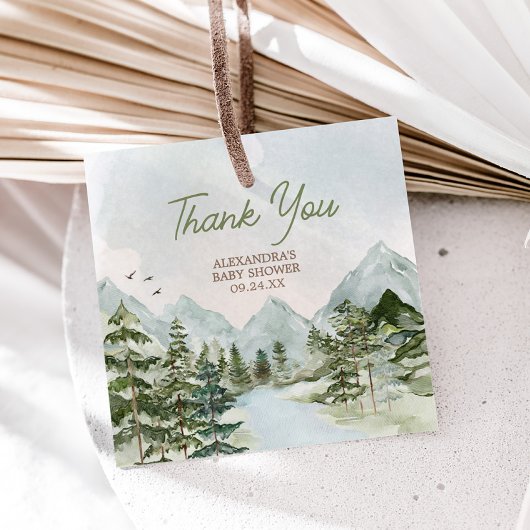 冒険から森の赤ちゃんシャワーを始める フェイバータグ