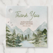 冒険から森の赤ちゃんシャワーを始める フェイバータグ (正面)