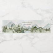 冒険から森の赤ちゃんシャワーを始める ペットボトルラベル (シングルラベル)