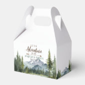 冒険から森の赤ん坊のシャワー素朴を始める フェイバーボックス (裏面サイド)