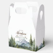 冒険から森の赤ん坊のシャワー素朴を始める フェイバーボックス (オープン)