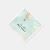 冒険から赤ちゃんシャワーを浴びる スタンダードカクテルナプキン (角)