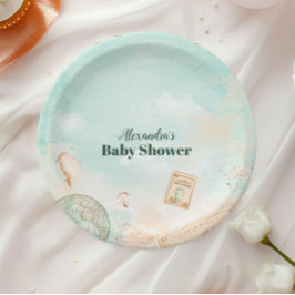 冒険から赤ちゃんシャワーを浴びる ペーパープレート