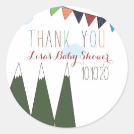 冒険から赤ちゃんシャワーを浴びる ラウンドシール