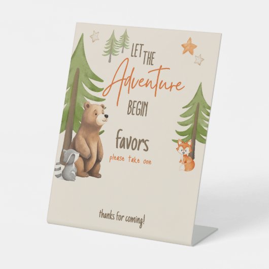 冒険から赤ちゃんシャワーを浴びる 台座サイン (正面)