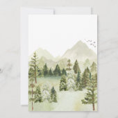 冒険から赤ちゃんシャワーを浴びる 招待状 (裏面)