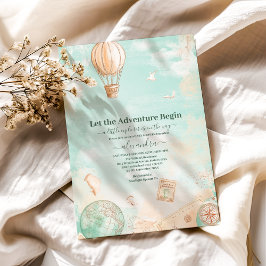 冒険から赤ちゃんシャワーを浴びる 招待状