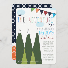 冒険から赤ちゃんシャワーを浴びる 招待状