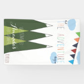 冒険から赤ちゃんシャワーを浴びる 横断幕 (横)