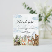 冒険から赤ちゃんシャワーサンキューカード (スタンド正面)