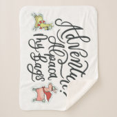 冒険か。 アルパカ私のバッグ シェルパブランケット (正面)