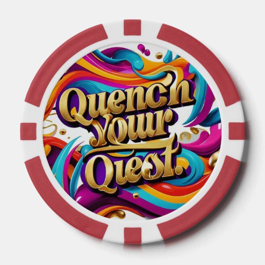 「冒険があなたを待ち望む」 ポーカーチップ (正面)