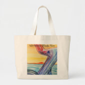 冒険があなたを見つける ラージトートバッグ (正面)