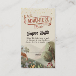 冒険がおむつラッフルチケットを始める 名刺