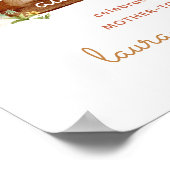 冒険がウッドランド生き物ベビーシャワーを待つ ポスター (角)